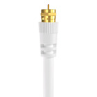 Rg6 Dual Shield Coax Cable White Tv Antenna Satellite 3ft-100ft Multi-pack Lot
