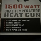 Warrior 1500 Watt Dual Temperature Heat Gun With 6ft Cord - Item  56434