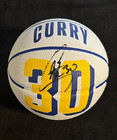 Steph Curry Signed Golden State Warriors Mini Basketball Coa