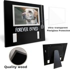 Dog cat Collar Memorial Frame With Paw Print Charm pet Loss Sympath   