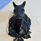 Antique Cast Iron Horse Head Rustic Farm Equestrian Wall Decor Metal