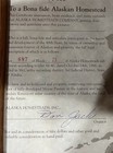Alaska Homesteads Inc  Deed To One Square Foot Of Land In Alaska - Framed