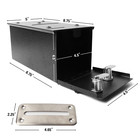 Casino home Custom Poker Table Steel Rake Toke Drop Box With Money Bill Slot