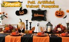 2pcs Veet Pumpkins Decor Set artificial Fall Pumpkin Decor For