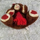 Vintage Dan Dee Musical Christmas Songs Brown Teddy Bear Stuffed Animal Working
