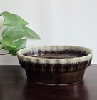Hull Pottery Planter Oval Pot Ceramic Drip Glaze   I-21 I21 Vintage Mcm 