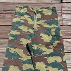 Vintage 50s Belgian Army Jigsaw Camo Pants Men   s 36x30 Paratrooper Brushstroke