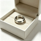Men s And Women s 18 2mm  Titanium Matte Wedding Ring Classic Dome Ring
