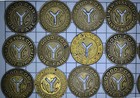 Vintage Nyc Subway Token Lot Of 20 Good For One Fare Y Small Transit Tokens