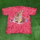 Vintage 1992 Native-american Shirt M l 22x26 Red Indigenous