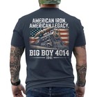 Big Boy 4014 Steam Locomotive Vintage American Railroad On Back T-shirt