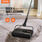 Manual Carpet Sweeper  Non-electric Floor Sweeper For Rugs   Wood