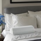 Cervical Neck Roll Memory Foam Bolster Pillow - Half Moon Sleep Support  White