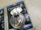 Lot Of 2 - Chateau Padlock Stainless Steel 3 Keys Round Disc Lock C-970