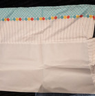 Baby Crib Skirt Blue White Nursery Bedding Ruffle Dust Ruffle