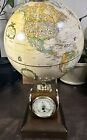 Replogle Old World 9 Inch Globe With Barometer  Temperature  Hygrometer Nice 