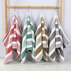 3 Pack Cabana Beach Pool Towels  Blue And White Stripe  100  Cotton  30 X 60 In