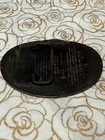 Vintage Hank Williams Country Music Cowboy Western Belt Buckle Brass Tone