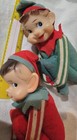 Vintage 1960s Elf Pixies Green And Red