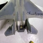 Autographed F-15d Chuck Yeager Desk Model Airplane With Box See Description