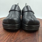 Klogs Austin Shoes Womens 8 5w Wide Black Leather Comfort Mule Clog Buckle Strap