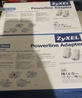 Zyxel Powerline Adapter 200 Mbps Pla-407 Pass-thru Ethernet Adapter Kit Lot Of 2