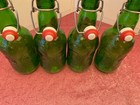 Vintage Grolsch Green Beer Bottles 16oz Flip Swing Top Lot Of 4