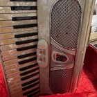 Vintage Vardes Piano Accordion With Hard Case     Pearl White
