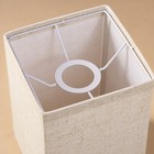 Square Cloth Lamp Shade Long-lasting Box-shaped Lampshade With Metal Frame