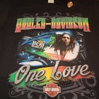 New Bob Marley One Love Harley Davidson Jamaica T Shirt Men s Size M Colab