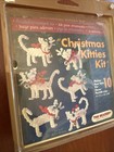 Vtg The Beadery Christmas Kitties Kit  5598 10 Ornaments Bead Crafts New Sealed