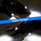 Led Half Finger Glove For Men women Outdoor Waterproof Night Cycling