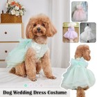 Dog Wedding Dress Pet Clothes Prom Party Princess Dresses For Puppy Cat Costume