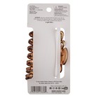 6 Pack Scunci No Slip Grip Thick Hair Brown light Brown black Jaw Clip