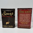 Vintage Tobacco Tin Lot Prince Albert Briggs Pipe Mixture Advertising Pocket Tin