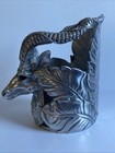    03 Arthur Court Horned Antelope Safari Gazelle Wine Bottle Holder Black Eye Vtg