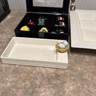 Huge Lot Of Nora Fleming Minis   Pearl Dot Divided Dish   Napkin Holder   Box