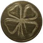 Four Leaf Cover Good Luck Lucky Coin Token