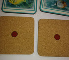 Set Of 6 Pimpernel Tropical Fish Drink Coasters England Cork Backed No Box
