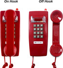 Old Style Retro Wall Phone With Handset Volume Control Landline Corded Telephone