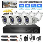 4ch 5mp Dvr Outdoor Home Cctv 4k Hd Security Camera System Kit Night Vision Ip66