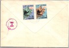 Oman 1969 Rare Cachet Fdc Reg Cover Mult Franking Addr Mass Usa Canc Oman Post