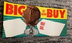 Vintage 1950s Chocolate Ice Cream Soda Fountain Poster - Original Nos Diner Sign
