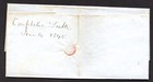 Us 1848 Folded Stampless Letter Albany N y  Cancel In Red To Us Dept  Of Finance