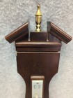 Vtg Wooden Wall Weather Station Barometer Thermometer Hygrometer Banjo Dunhaven 