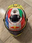 Sergio Perez Signed 2023 Formula 1 Redbull Mini Helmet Scale With Beckett Coa
