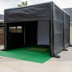 Us Inflatable Golf Simulator Tent Portable Home Golf Practice Cage For Training