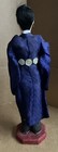 Vintage 1950   s Korea Doll Standing On Wooden Base  