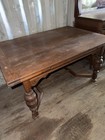 Antique Jacobean Revival-style Wooden Extension Dining Table Rustic Farmhouse 58