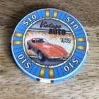 Vintage Auto 1972  10 Casino Poker Chip Fantasy